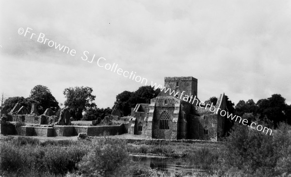 HOLYCROSS TELEPHOTO VIEWS ACROSS RIVER FROM N.E. SHOWING MONASTRY BUILDINGS TO S.